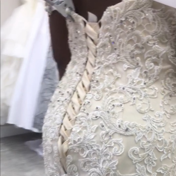 NWT SOTTERO and MIDGLEY Ivory/Nude Wedding Dress - Picture 16 of 17